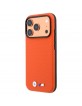 BMW iPhone 18 Pro / 17 Pro Hülle Case M Metal Logo Kevlar MagSafe Orange