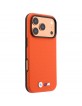 BMW iPhone 18 Pro / 17 Pro Hülle Case M Metal Logo Kevlar MagSafe Orange