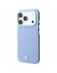BMW iPhone 18 Pro / 17 Pro Hülle Case Deboss Quilted MagSafe Blau
