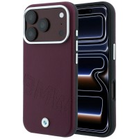 BMW iPhone 17 / 18 Pro Max Hülle Case Signature MagSafe Burgundy