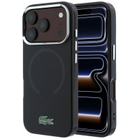 Lacoste iPhone 17 / 18 Pro Max Hülle Case Frosted Laquer MagSafe Burgundy