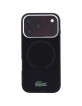 Lacoste iPhone 17 / 18 Pro Max Hülle Case Frosted Laquer MagSafe Burgundy