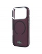 Lacoste iPhone 17 / 18 Pro Max Hülle Case Frosted Laquer MagSafe Burgundy