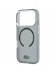 Lacoste iPhone 17 / 18 Pro Max Hülle Case Frosted Laquer MagSafe Schwarz