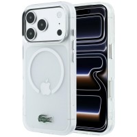 Lacoste iPhone 17 / 18 Pro Max Hülle Case Frosted Laquer MagSafe Transparent