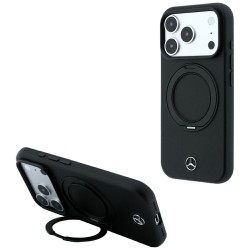 Mercedes iPhone 17 / 18 Pro Max Hülle Case Ring Stand MagSafe Schwarz