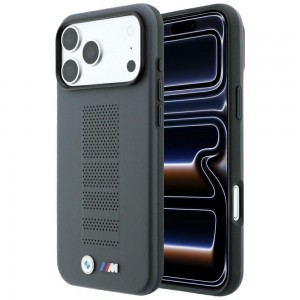 BMW iPhone 18 Pro / iPhone 17 Pro Hülle Case Perforated M Metal MagSafe Grau