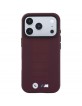 BMW iPhone 17 / 18 Pro Max Hülle Case Perforated M Metal MagSafe Burgundy