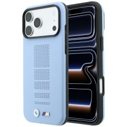 BMW iPhone 17 / 18 Pro Max Hülle Case Perforated M Metal MagSafe Blau