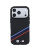 BMW iPhone 17 / 18 Pro Max Hülle Case M Tricolor Metal Kevlar MagSafe Schwarz