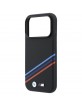 BMW iPhone 17 / 18 Pro Max Hülle Case M Tricolor Metal Kevlar MagSafe Schwarz