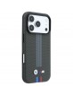 BMW iPhone 18 Pro / 17 Pro Hülle Case M Metal Kevlar Tricolor MagSafe Anthracite