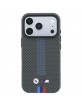 BMW iPhone 17 / 18 Pro Max Hülle Case M Metal Kevlar Tricolor MagSafe Anthracite