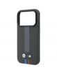 BMW iPhone 17 / 18 Pro Max Hülle Case M Metal Kevlar Tricolor MagSafe Anthracite