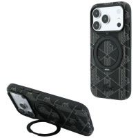 Lacoste iPhone 17 / 18 Pro Max Hülle Case Blend Ring Stand MagSafe Schwarz
