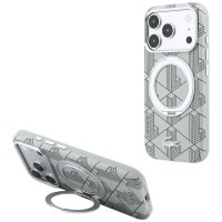 Lacoste iPhone 17 / 18 Pro Max Hülle Case Blend Ring Stand MagSafe Grau