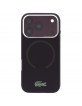 Lacoste iPhone 18 Pro / 17 Pro Hülle Case Frosted Laquer MagSafe Burgundy