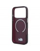 Lacoste iPhone 18 Pro / 17 Pro Hülle Case Frosted Laquer MagSafe Burgundy