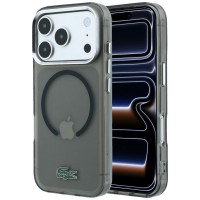 Lacoste iPhone 18 Pro / 17 Pro Hülle Case Frosted Laquer MagSafe Schwarz