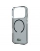 Lacoste iPhone 18 Pro / 17 Pro Hülle Case Frosted Laquer MagSafe Schwarz