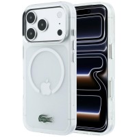 Lacoste iPhone 18 Pro / 17 Pro Hülle Case Frosted Laquer MagSafe Transparent