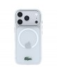 Lacoste iPhone 18 Pro / 17 Pro Hülle Case Frosted Laquer MagSafe Transparent