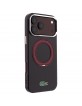 Lacoste iPhone 17 / 18 Pro Max Hülle Case Ring Stand MagSafe Burgundy