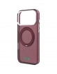 Lacoste iPhone 17 / 18 Pro Max Hülle Case Ring Stand MagSafe Burgundy