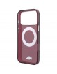 Lacoste iPhone 17 / 18 Pro Max Hülle Case Ring Stand MagSafe Burgundy