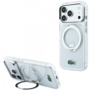 Lacoste iPhone 17 / 18 Pro Max Hülle Case Ring Stand MagSafe Clear