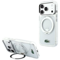 Lacoste iPhone 18 Pro / 17 Pro Hülle Case Ring Stand MagSafe Clear