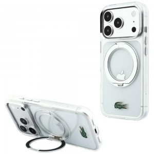 Lacoste iPhone 18 Pro / 17 Pro Hülle Case Ring Stand MagSafe Clear