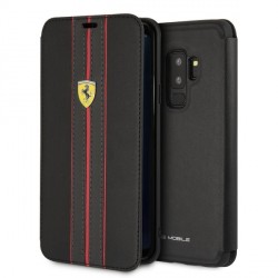 Ferrari leather case / book cover Samsung Galaxy S9 + Plus black