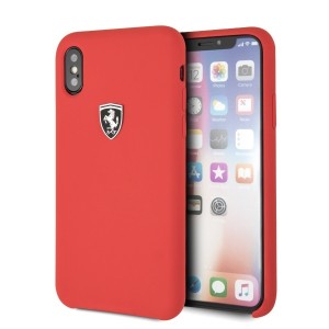 Ferrari Silicone Case FEOSIHCPXRE iPhone Xs / X Red
