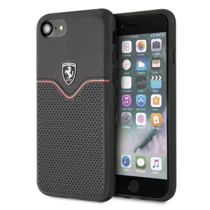 Ferrari iPhone SE 2020 / 8 / 7 Victory leather case black