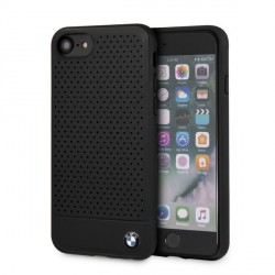 BMW iPhone SE 2020 / iPhone 8 / 7 Perforated genuine leather / case black