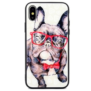 Glass Hülle / Case iPhone SE 2020 / iPhone 8 / 7 dog