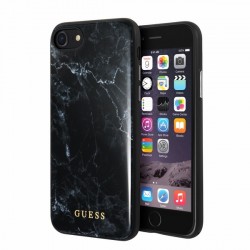 Guess iPhone SE 2020 / 8 / 7 marble case black