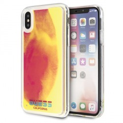 Guess California Glow in the dark Case / Cover iPhone Xs / X Pink