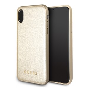Guess Iridescent Hülle GUHCPXIGLGO iPhone X / Xs Gold