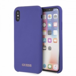 Guess Silikon Hülle GUHCPXLSGLUV iPhone X / Xs Lila