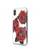 Guess Hülle Rose GUHCPXROSTR iPhone X / XS Rot / Transparent