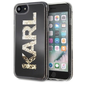 Karl Lagerfeld iPhone SE 2020 / 8 / 7 Karl logo glitter case black