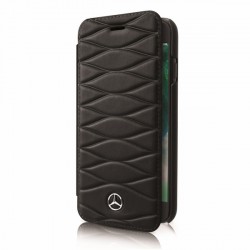 Mercedes Leather Case Pattern II MEFLBKS8LWHCLBK Samsung Galaxy S8 Plus Black