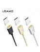 USAMS magnetic cable U-Link USB-C 1.2 m 2A gold braided TCLD02 US-SJ143 fast charging