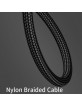 USAMS Micro USB braided cable U5 2A 1.2m black