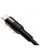 USAMS Micro USB geflochtenes Kabel U5 2A 1,2m schwarz