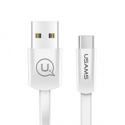 USAMS flat cable U2 USB-C 1.2m white SJ200TC02 US-SJ200