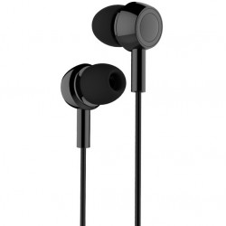 USAMS stereo headphones EP-12 black HSEP1201 3.5mm