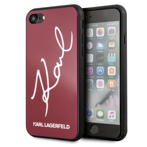 Karl Lagerfeld Signature Glitter Case KLHCI8DLKSRE iPhone 8 / 7 Red